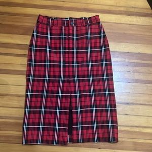 Zara plaid skirt size large